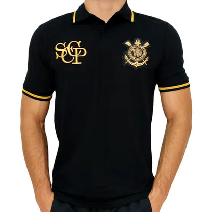 Camisa Corinthians Polo Retro Gold - SPR
