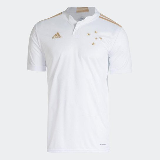 Camisa 2 Cruzeiro 21/22 Adidas - Branco+dourado