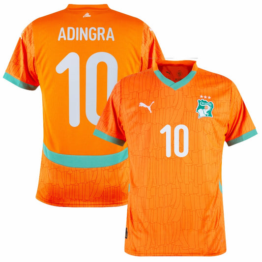 Ivory Coast Adingra 10 Home Fan Jersey 2025/26